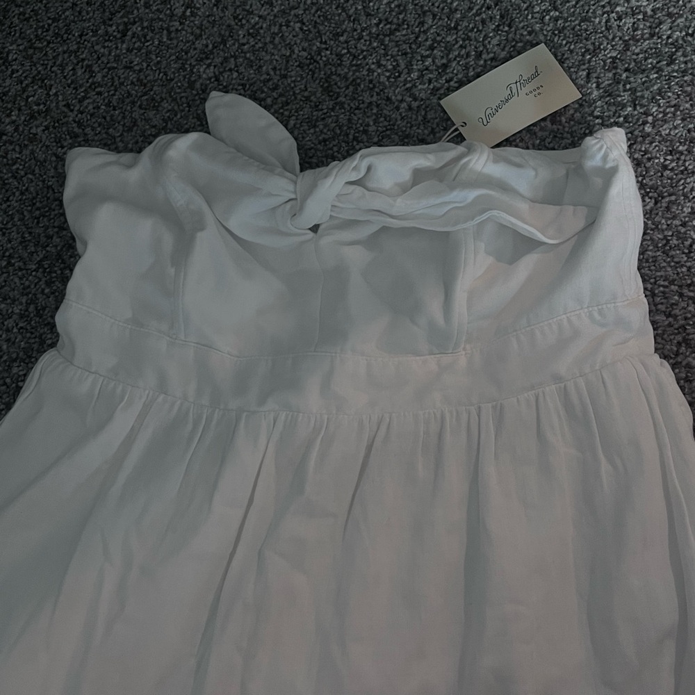 Universal Thread White Strapless Dress